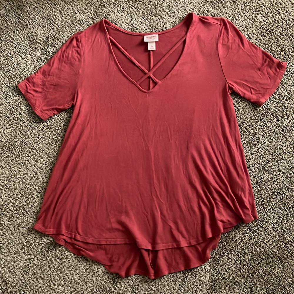 Mossimo Supply Co. Orange Blouse (Women’s XS)